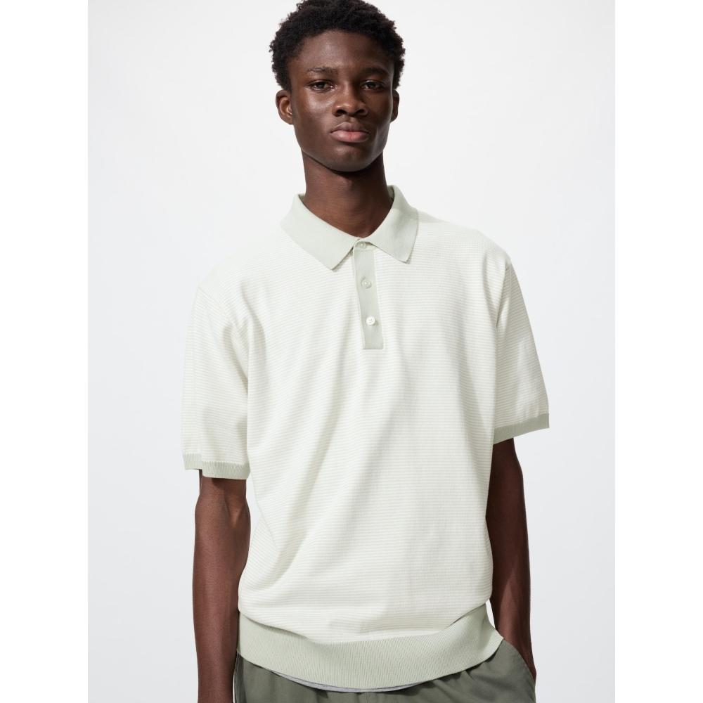 Uniqlo Japan Washable Knit Polo Sweater