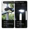 1/2pcs Outdoor LED Solar Clip Light Portable Waterproof Body Sensor Lamp Courtyard Garden Lamp Patio Home Camping Wall Lights