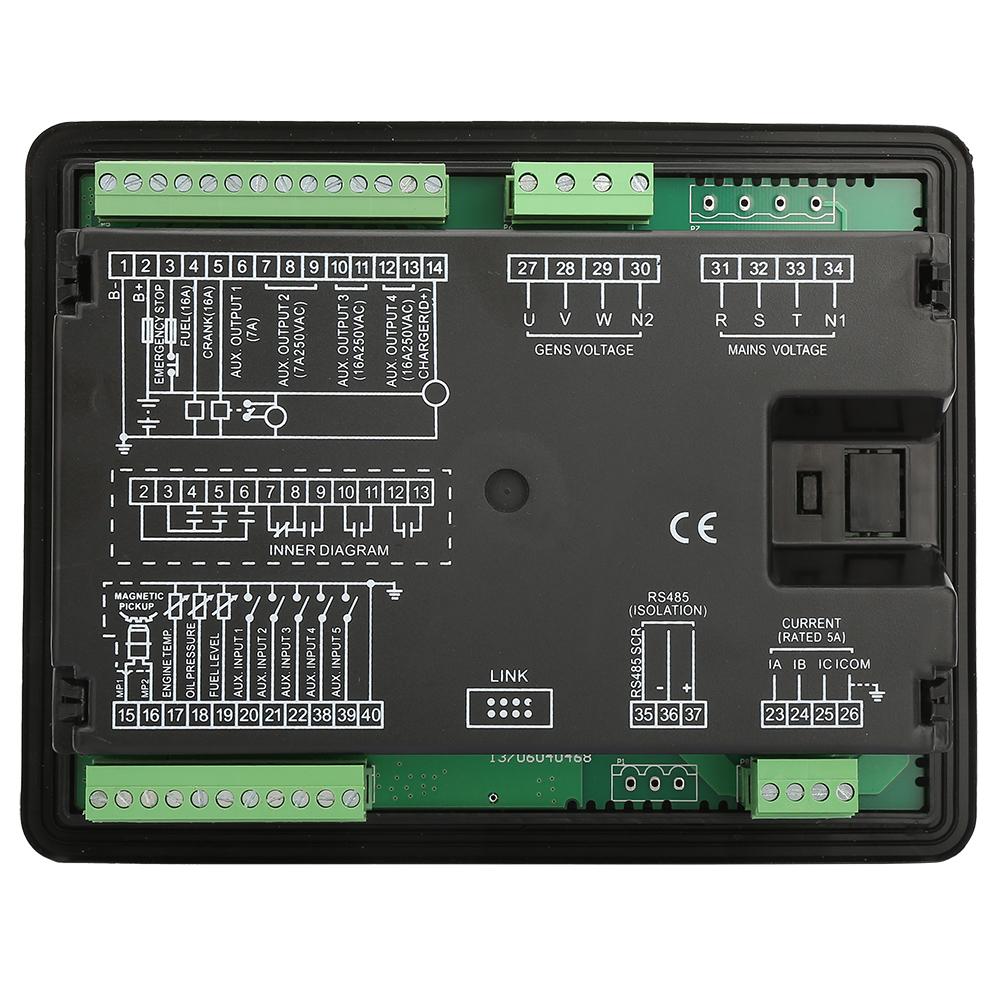 DGS6110U Electronic Generator Controller Module Control Panel LCD Display
