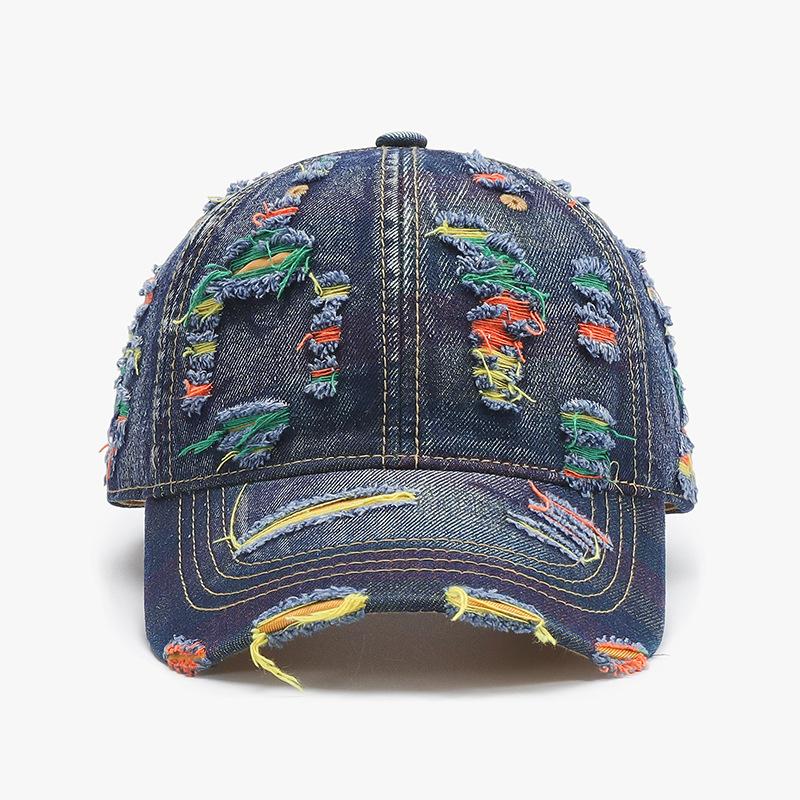 Cross-Border Hole Retro Hole Baseball Hat Men And Women Washed Old Cowboy Cap Couple Sports Visor