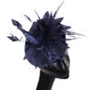 Deep Leather Powder Boutique Banquet Mesh Top Hat Hemp Headgear Bridal Wedding Dress Mesh Feather