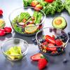 Nordic Glass Salad & Dessert Bowl Set