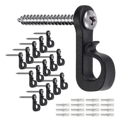 Lighting String Hooks With Screw In Screws 15pcs