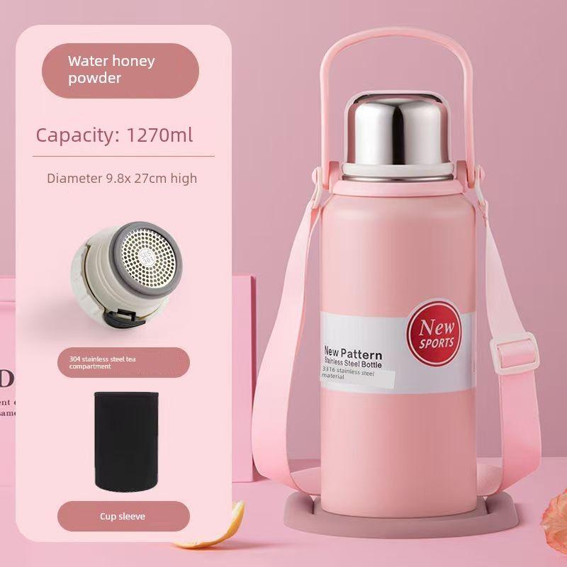 Stainless Steel 316 Large Capacity Vacuum Cup for Male and Female Students Good-looking Tea Cup Portable Car Outdoor Kettle