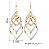 Stylish Gold Multilayer Matte Heart Earrings for Women, Shine Bright on Your Vacation, Summer Holiday Style, Charming Summer Ear Accessories