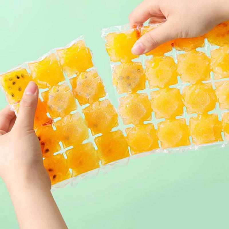 10/50 Stück Einweg-Eisbeutel Gitter-Eiswürfelform Bar Selbstversiegelnde Eiswürfelform Beutel Eiswürfelbeutel Box Essbare Gefrorene Eiswürfel