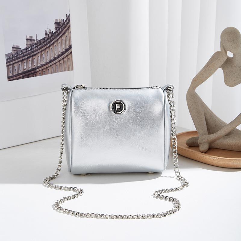 Fashionable Trendy and Elegant Small Square Bag - Boston Single-shoulder Chain Crossbody Bag