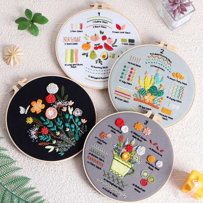 Neue Sticknadeln Übung Handgemacht DIY Materialpaket, Dutzende Nadeln Einstieg Kombiniert Mit 4-teiligem Set