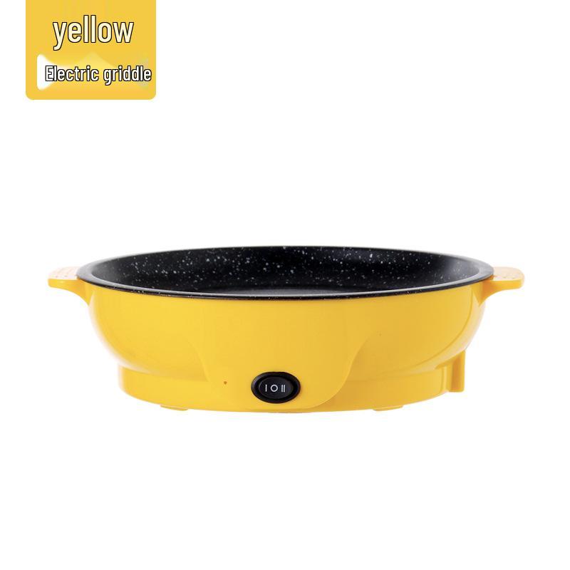 

Багатофункціональна міні-електрична піч та сковорода-гриль з антипригарним покриттям для домашньої кулінарії та барбекю 30 cm жовтий