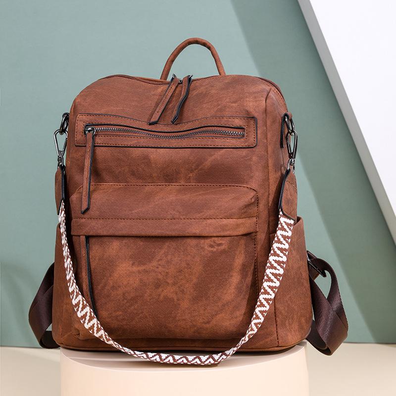 Women's PU Leather Convertible Backpack - Soft, Versatile, Large Capacity