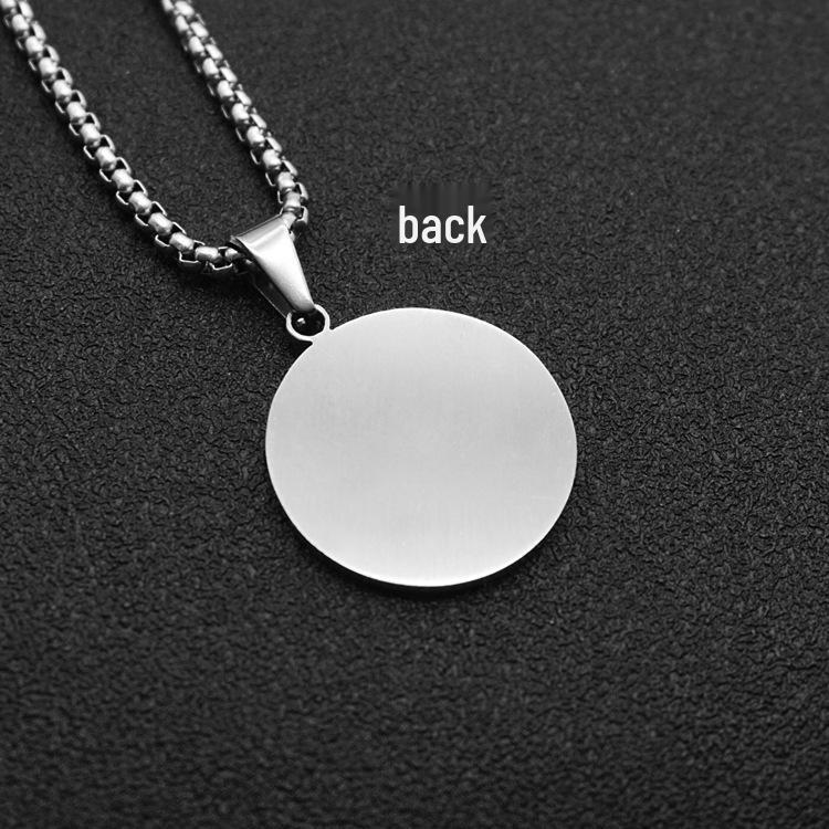 Retro Tai Chi Bagua Pendant - Punk Hip Hop Jewelry for Men & Women In Titanium Steel