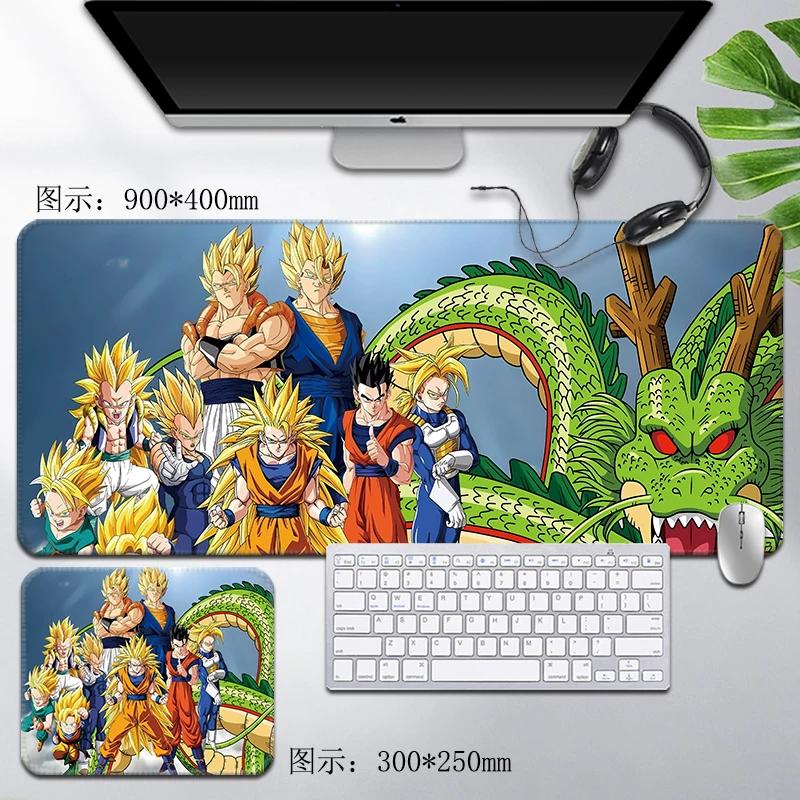 Leder Dragon Ball Mauspads Wasserdicht Son Goku Druckmuster Herren Computer Peripherie Zubehör Große Größe Gaming Tastatur Büro Schreibtischmatte