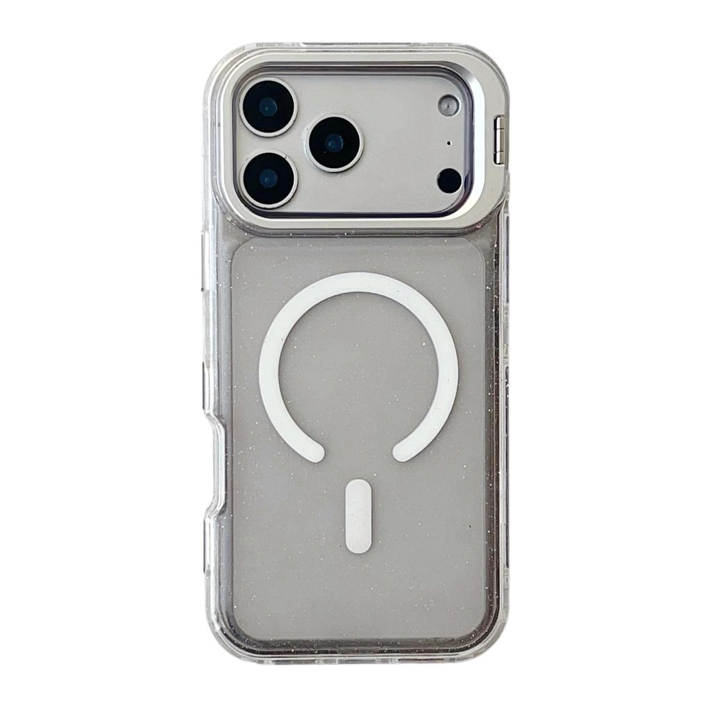 Magnetic Glitter Lens Holder Case for Apple iPhone 14/15Pro/16/17Promax