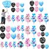 Charming Baby Gender Reveal Party Decoration Latex Sequin Balloons Set For Memorable Celebrations