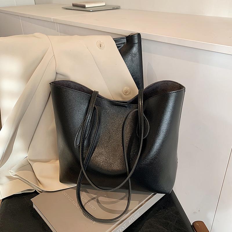 

Модная и практичная сумка-тоут большой вместимости, женская зимняя новая сумка через плечо, сумка-подмышка для поездок на работу