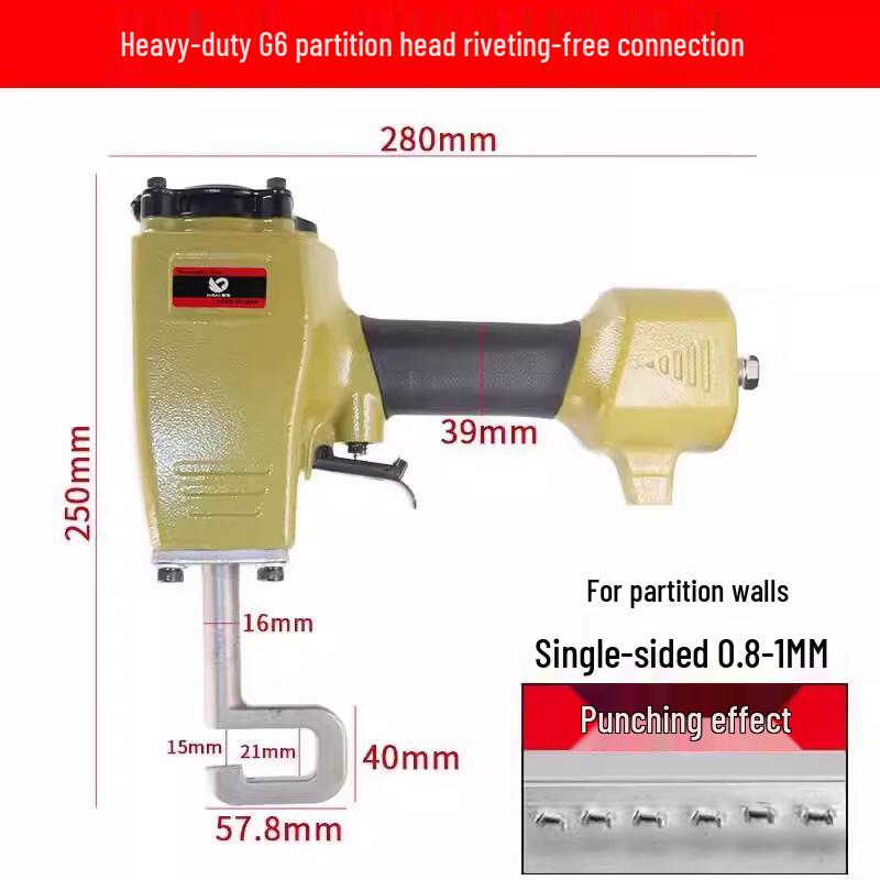 

Beiyou Heavy-Duty Light Steel Keel Riveting Pliers CN plug (adapter included)