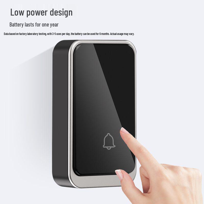 Wireless Doorbell with Adjustable Volume & Easy Plug-and-Play Smart Pairing for Elderly