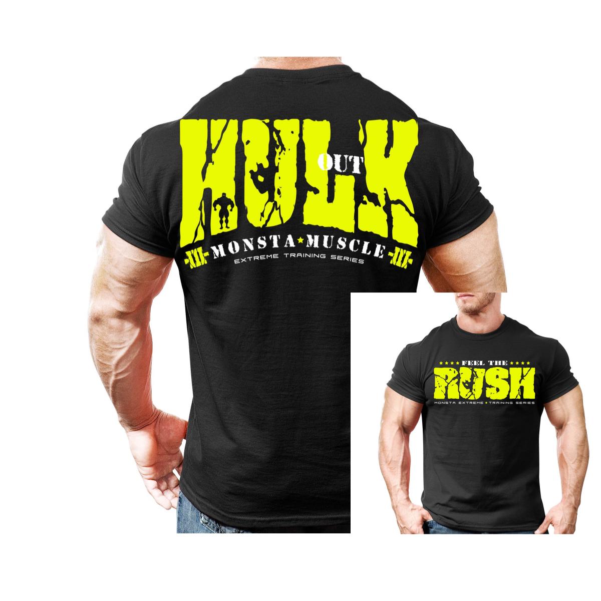 

Hulk OutSeel The Rush Fitness Training Outdoor Sports Leisure TShirt Mens and Womens Luxury Brand Top S