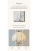 Retro American Wabi-Sabi Chandelier: French Vintage Wood & Fabric Lighting for Bar, Bedroom, or Closet