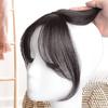 Women Clip-in Bangs Natural Wispy 3D French Bangs Forehead Hair Extensions Black Brown Side Bangs Fringe Wig Hairpieces