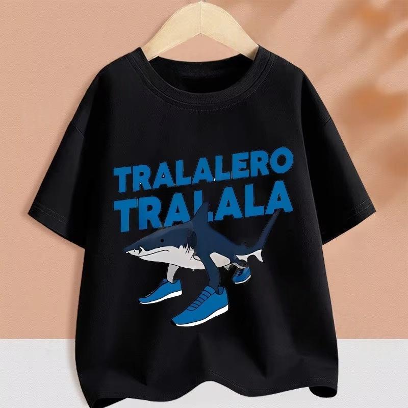 Kids Clothes Funny Italian Brainrot Children's T Shirt Cartoon Graphics Casual Vintage Boys Girls Short Sleeve Tee Top