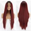 MERISIHAIR Long Straight Black Wigs Women Middle Part Synthetic Wig Heat Resistant Fiber Natural Looking Wig