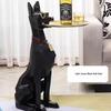 Ornamento da Cane da Gentleman di Alta Gamma con Vassoio per Soggiorno o Ingresso