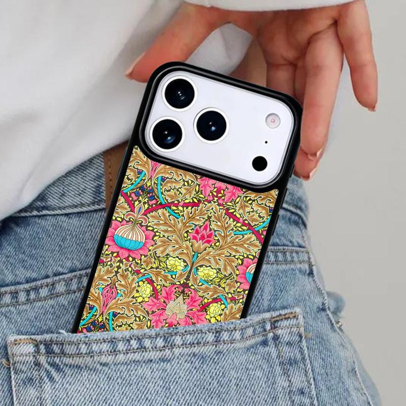 William Morris Strawberry Thief Phone Case for iPhone 17ProMax 12 13 14 15 16e 17 Pro Max Plus Air Cover