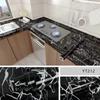 40cm Marble Vinyl Self Adhesive Wallpaper Waterproof Contact Paper PVC Wall Stickers for Kitchen Livingroom Home Decorative Film