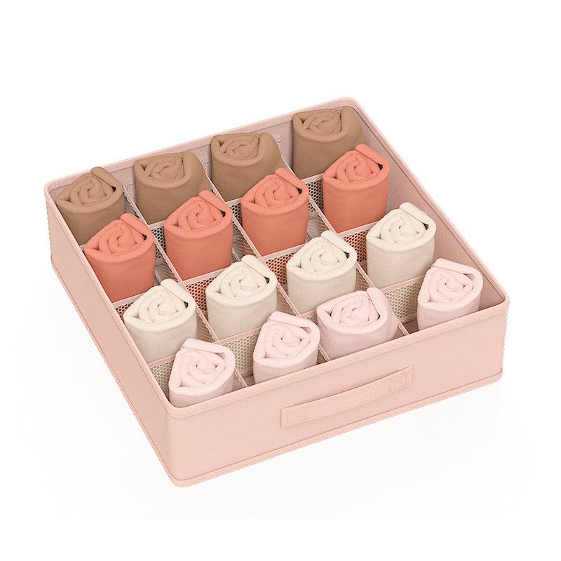 New Underwear Organizer Box Household Underwear Socks Division Storage Box Student Dormitory Storage Accessories Underwear Storage Box