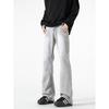 American Washed Denim Jeans Men'S Autumn New Loose Straight Leg Mop Pants High Street Wide Leg Casual Denim Pants