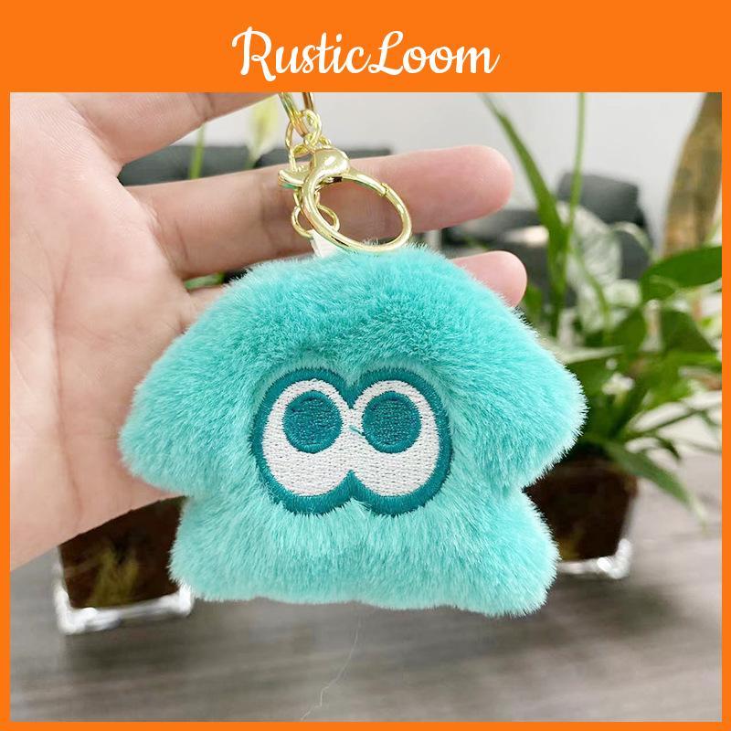 Plush Squid Vibrant Keychain With Short Plush Material Perfect For Backpack Charm