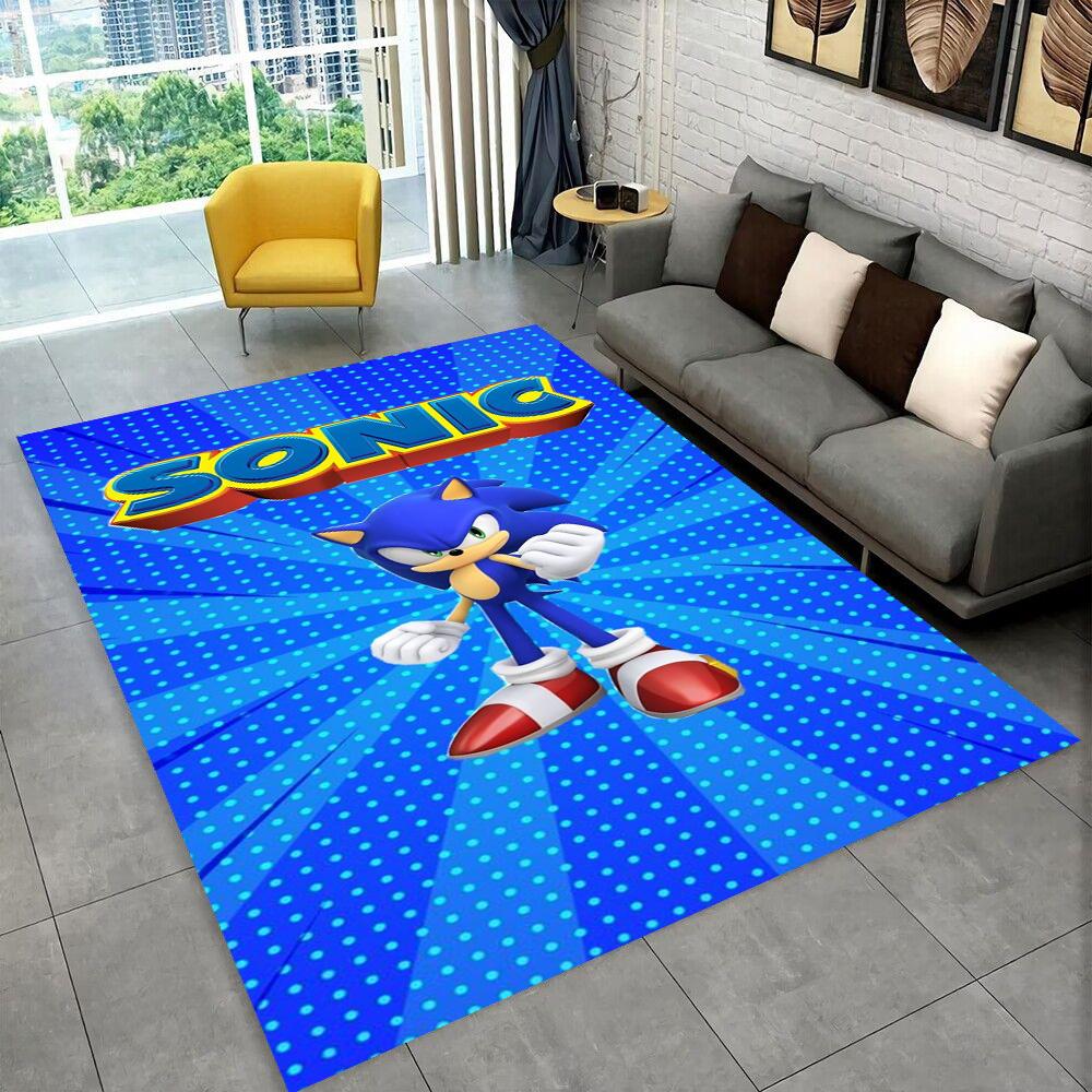 

Fashion S-Sonic Cartoon Game Carpet Rug for Playroom Bedroom Living Room Sofa Home Decor,kids Play Area Rug Non-slip Floor Mat 40x60cm