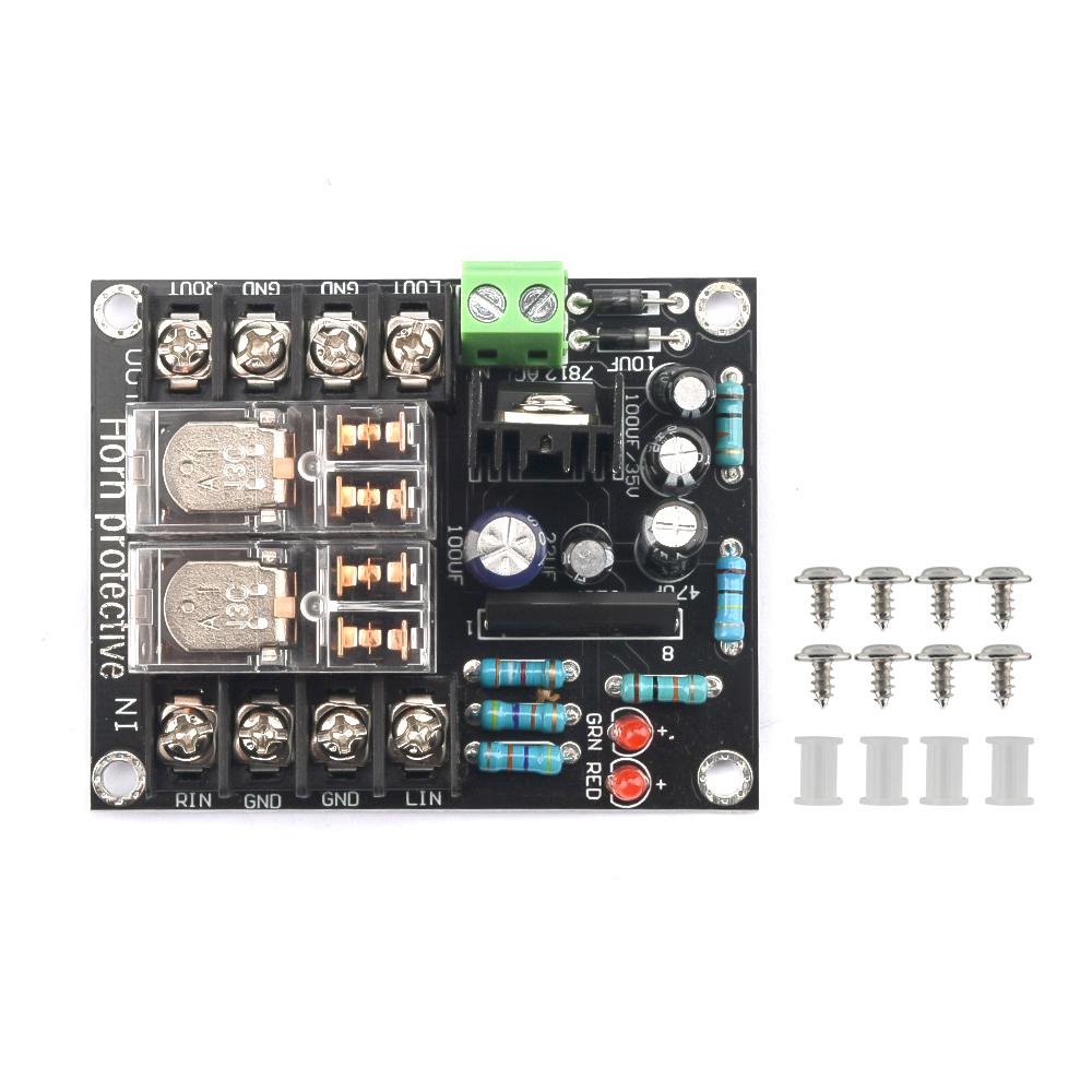 AC 12-18V UPC1237 Speaker Protection Board Dual Parallel Relay Speaker Protection Board Independent Power Supply