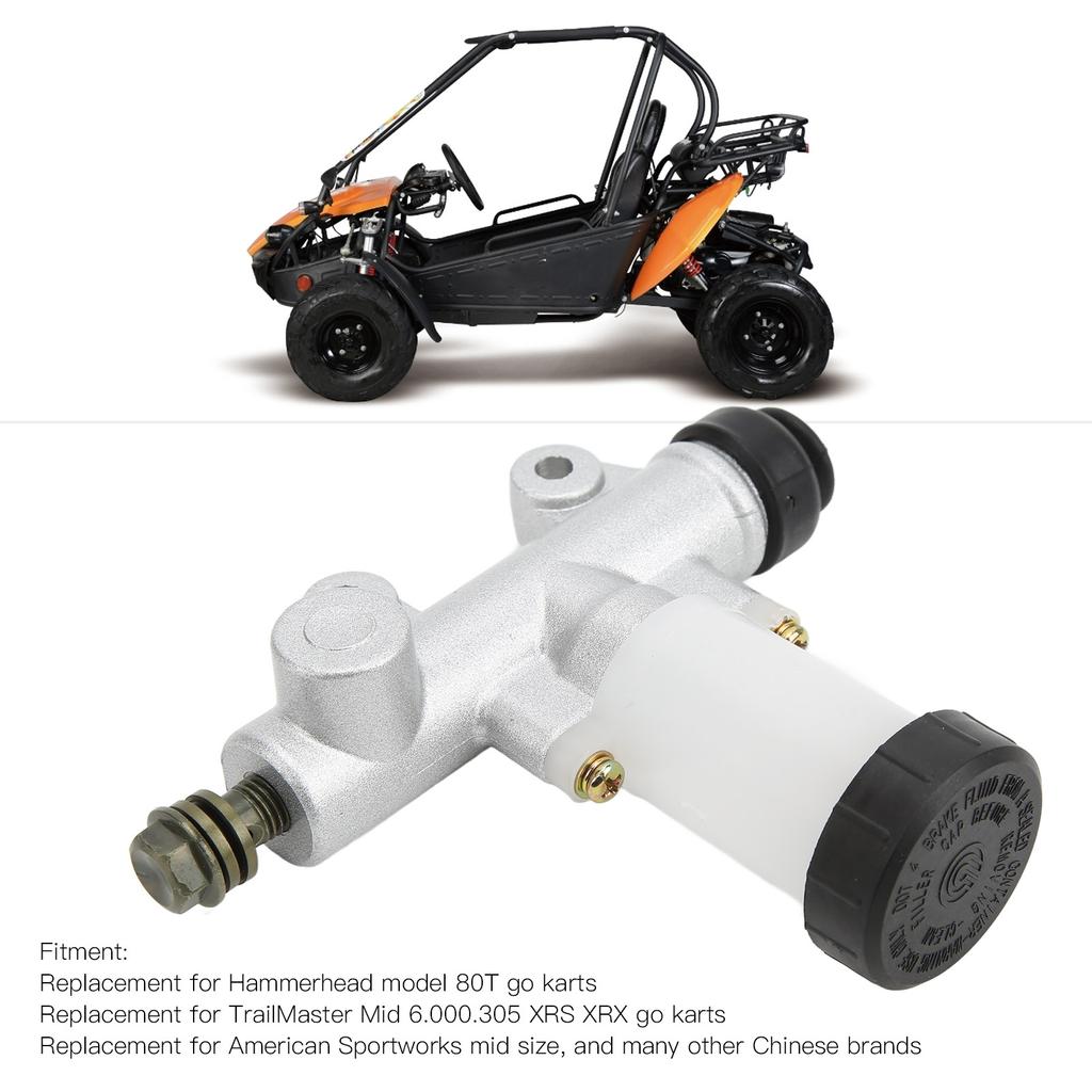 Hydraulic Brake Master Cylinder with Reservoir Replacement for Hammerhead Model 80T