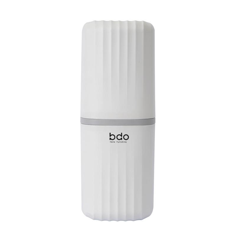 Portable Toothbrush and Mouthwash Holder Set with Toothbrushing Cup