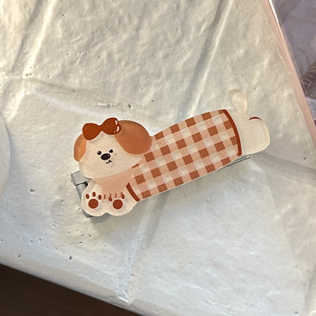 Cute cat puppy metal holder, mobile phone case, lazy holder, ultra-thin paste mobile phone holder, portable hard cartoon
