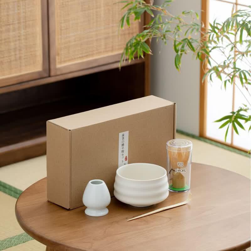 Matcha Whisk & Tea Bowl Ceremony Set