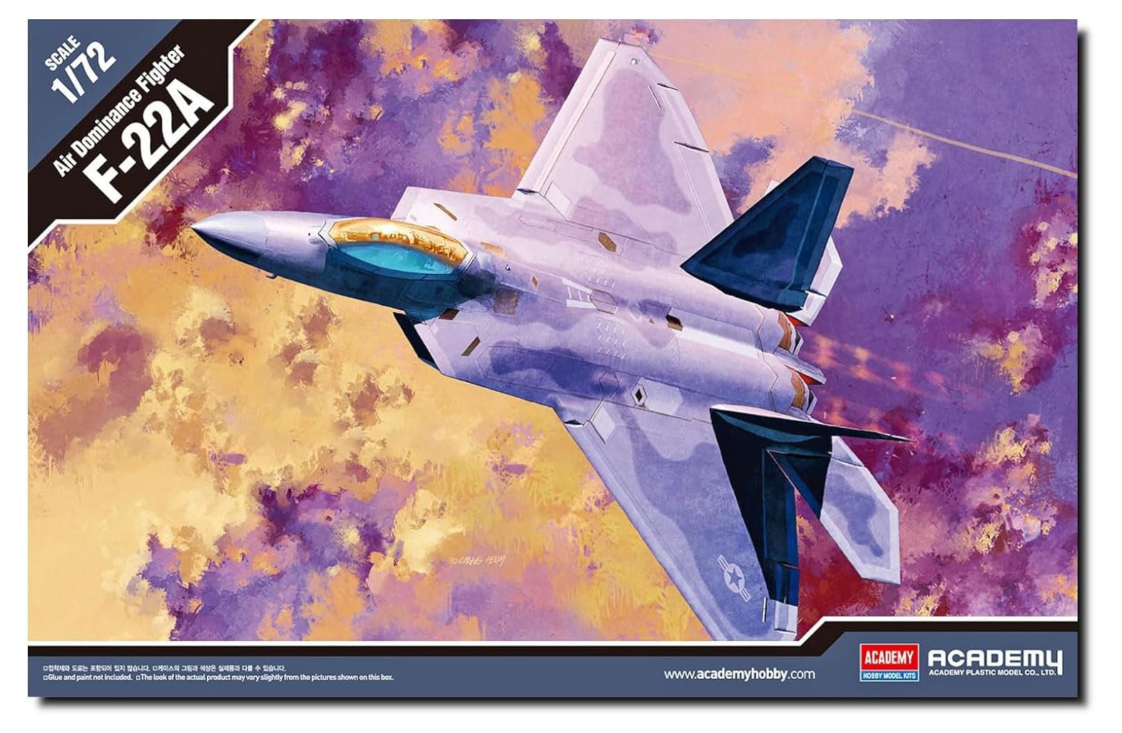 

Academy Raptor AM12423 Plastic Model 1/72 F-22A