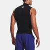 Under Armour High Neck Sleeveless Compression Sports Shirt Men Tops Black 1361521-001