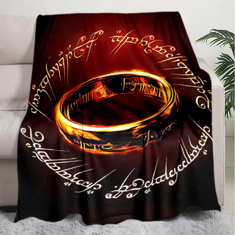 1PC The Lord of the Rings blanket, all-season lightweight home office outdoor nap multifunctional blanket, Christmas gifts
