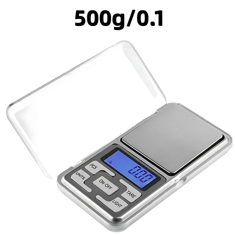 

0.01g 500g Mini Electronic Scales High Precision Pocket Digital Scale for Jewelry Gold Sterling Silver Balance Gram For Kitchen