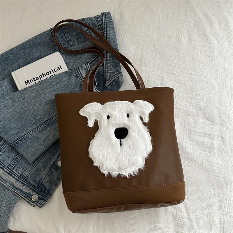 Stylish 2024 Autumn New Arrivals Women's Shoulder Tote Bag In Black Brown Blue White