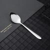 Bare solid color stainless steel spoon Yuan household eating spoon stirring spoon coffee spoon tableware set