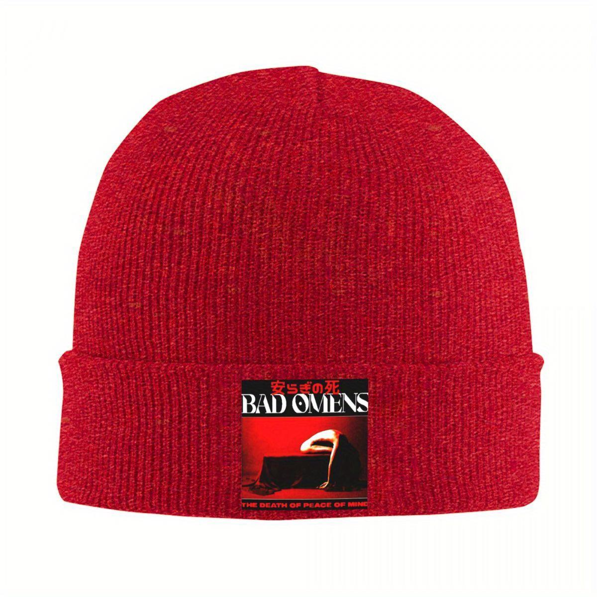 Bad OUnisexs Beanie Hats Goth Rock Music Bonnet Hats FeUnisex Unisex Hip Hop Outdoor Sport Knitting Hat Autumn Winter Head Wrap Caps