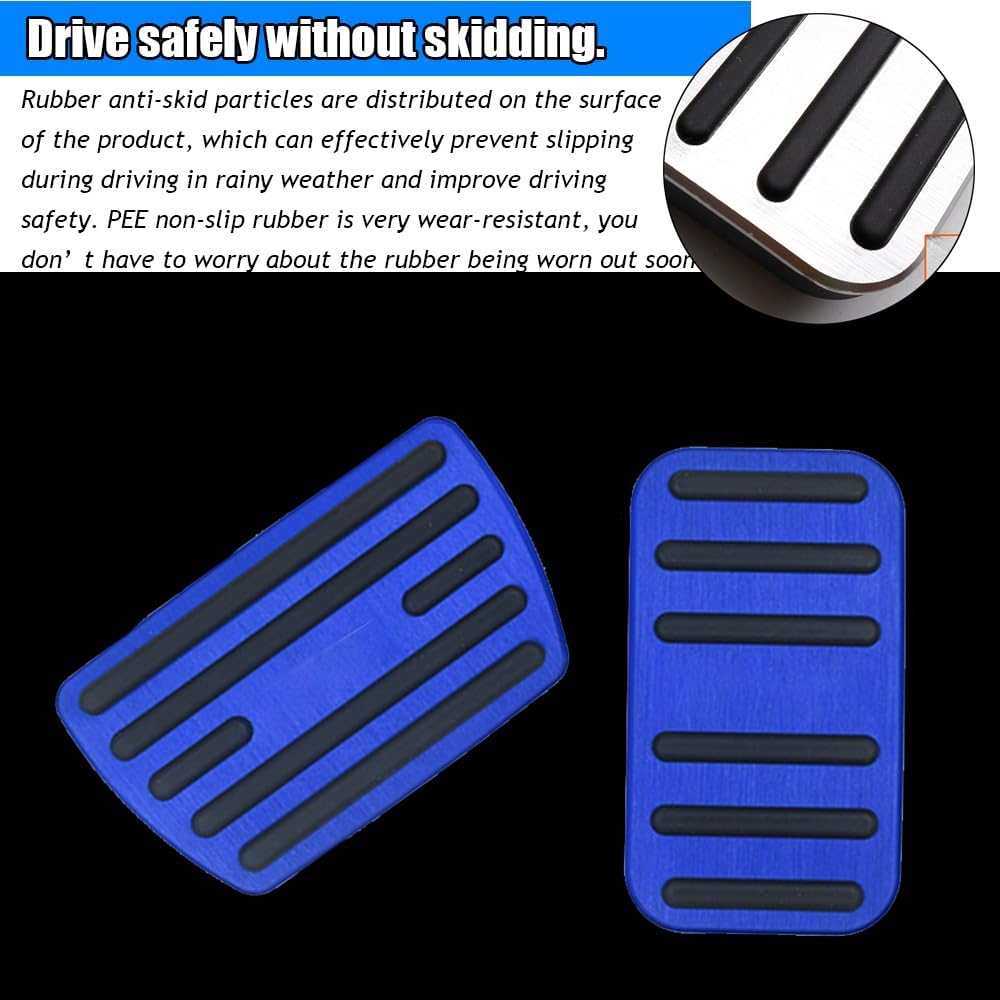 Kakash Custom Interior Accessories for Honda 10th Civic 2016-2021 11th Civic 2022 2023 aluminium alloy Gas Accelerator Pedal Covers,Anti-Slip No