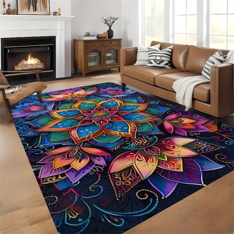 1PC Bohe Styles Kitchen Rugs Non-Slip Home Door Mats Pop design Bathroom Rugs Bath Mat Carpet for Home Sink Laundry Decor