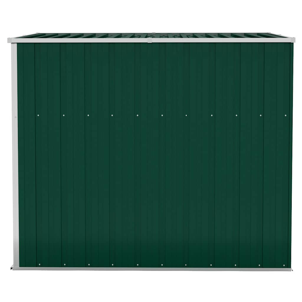 vidaXL Anbauschuppen Grün 118x194x178 cm Verzinkter Stahl