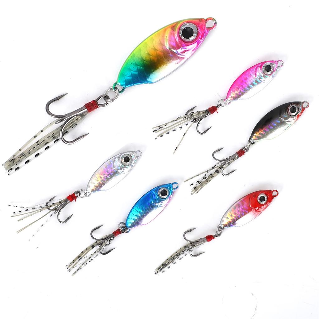 Spotlip Set of 6 Metal Jig Hard Bait Bib Sinking