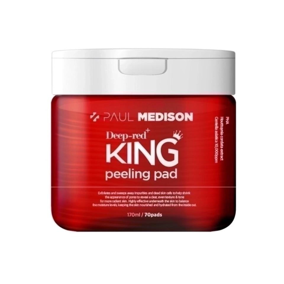 

PAUL MEDISON Deep-red King Peeling Pad Очищающие пэды для лица с экстрактом центеллы азиатской 70шт